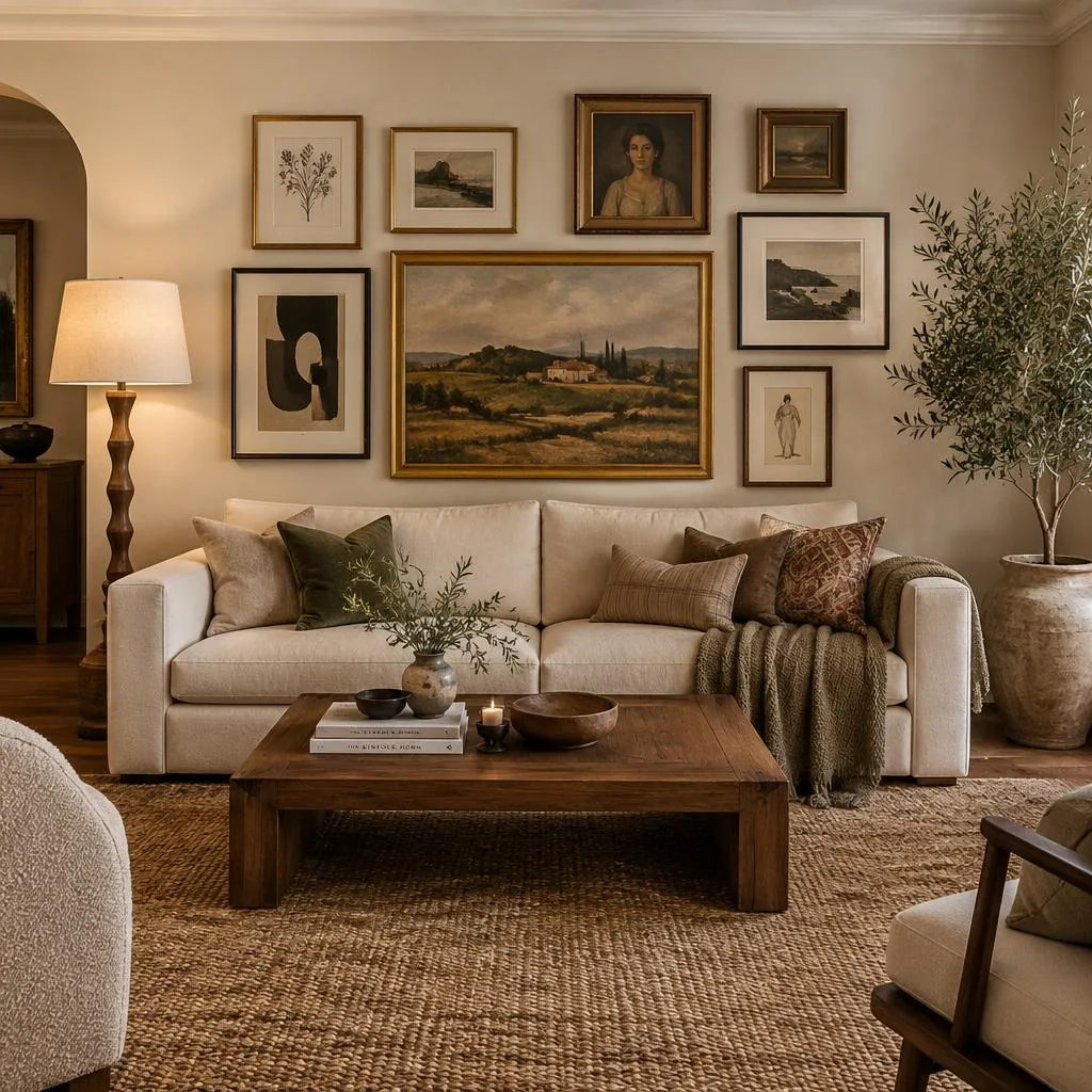 After furniture, accessory & art selection design concept: From bare to beautifully you.