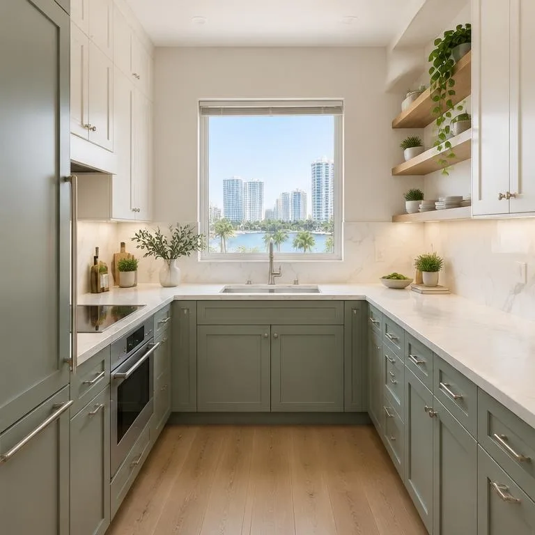 After kitchen design concept: Small footprint. Beautiful possibilities.